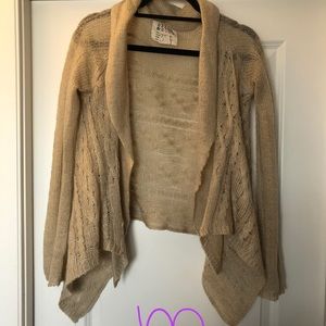 Crochet type cardigan